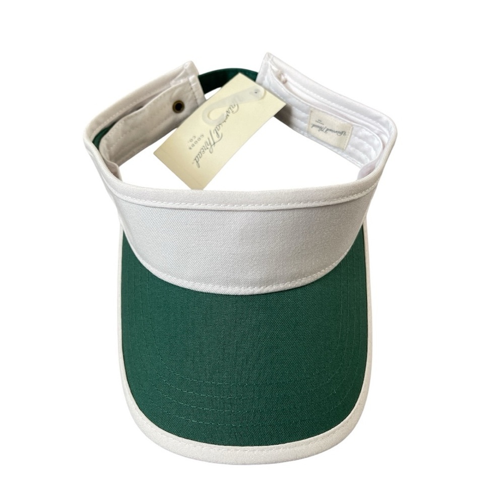 Universal Thread Off White Green Adjustable Visor NWT